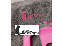 Stickdatei - Katze Silhouette Love